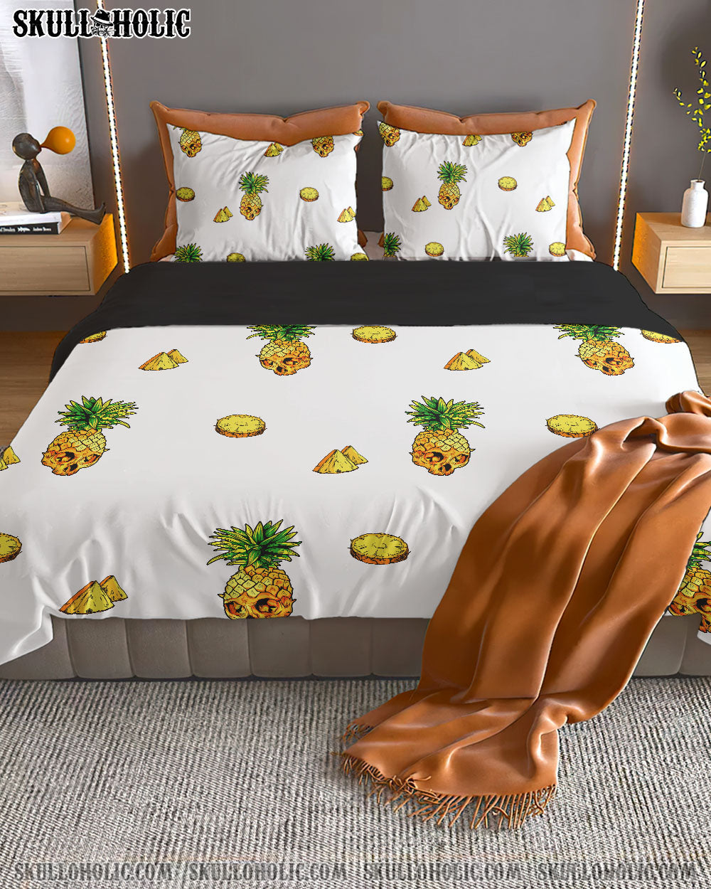 SKULL PINEAPPLE BEDDING SET - TY0808224