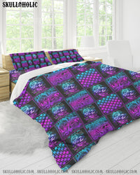 THE GOOD GIRL IN ME GOT TIRED SKULL BEDDING SET - TY0108222