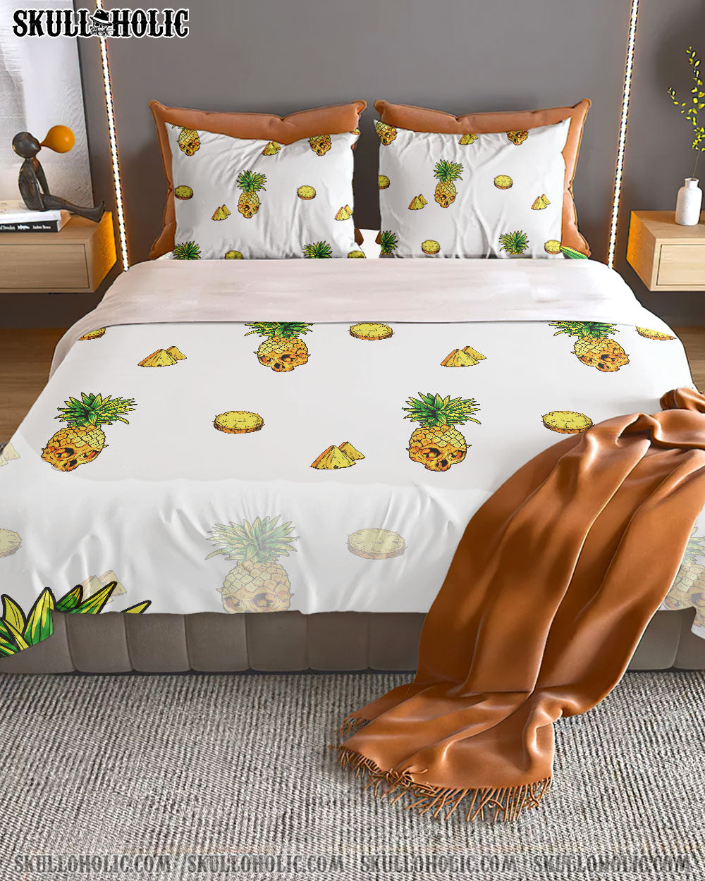 SKULL PINEAPPLE BEDDING SET - TY0808224