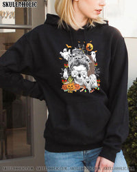 HALLOWEEN GHOST SKULL COTTON SHIRT - TY1709222