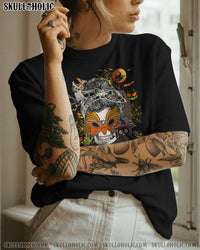 HALLOWEEN OWL SKULL COTTON SHIRT - TY1709222