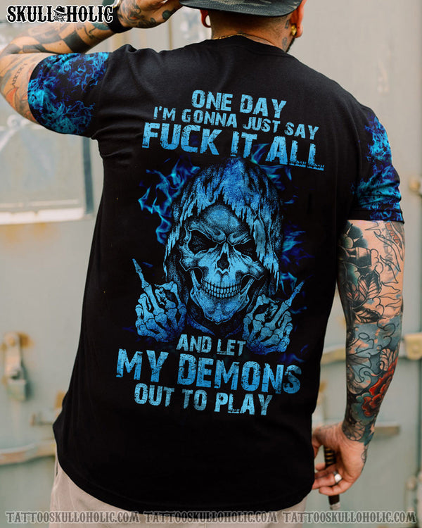 MY DEMONS OUT TO PLAY SKULL ALL OVER PRINT - LATH2511214