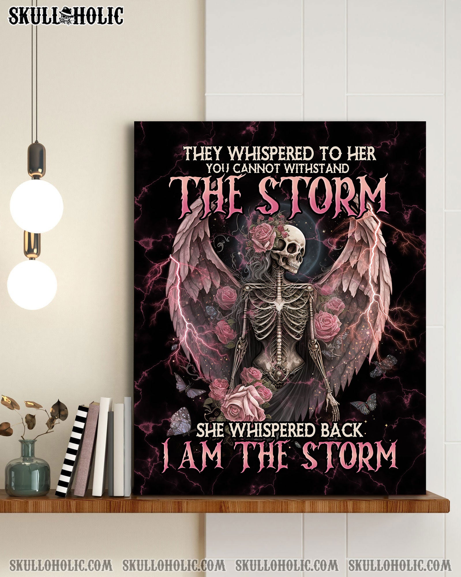I AM THE STORM SKELETON ROSES WINGS POSTER - TLNO0802234