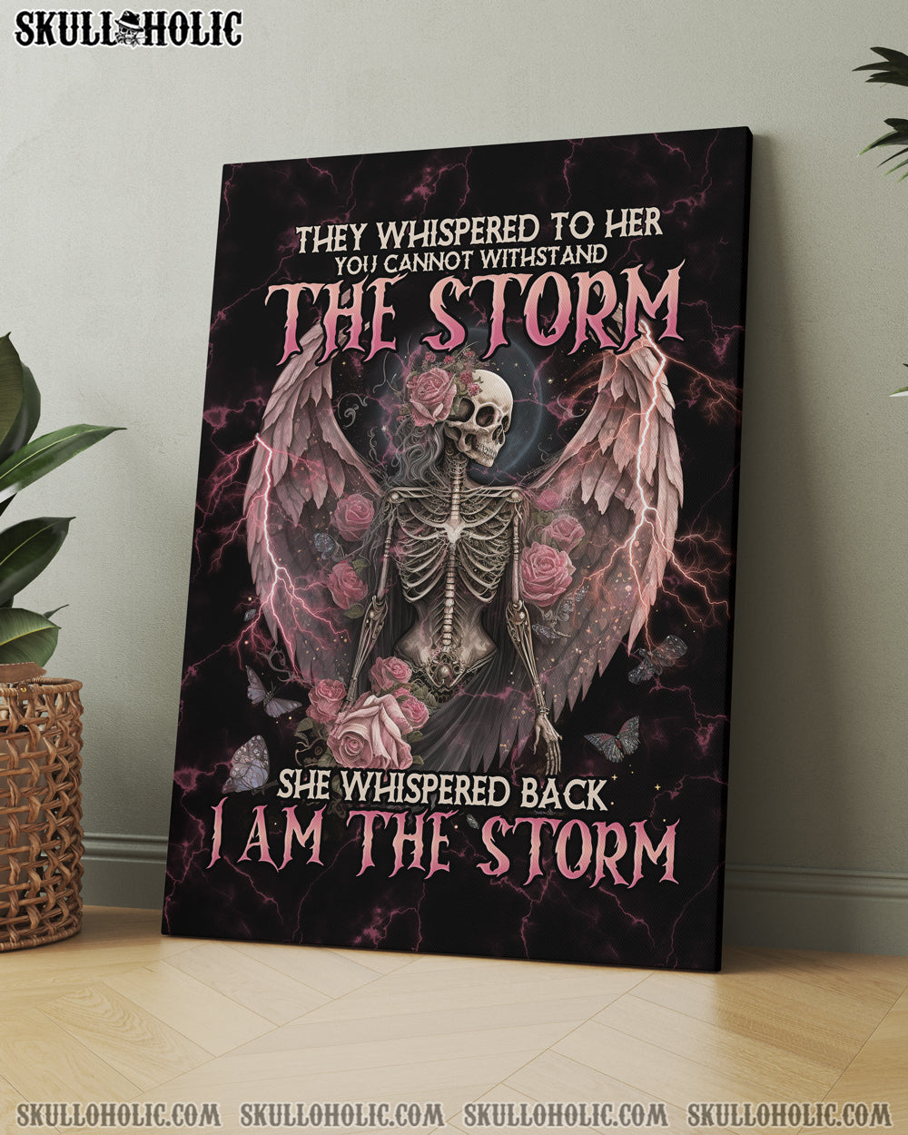 I AM THE STORM SKELETON ROSES WINGS POSTER - TLNO0802234