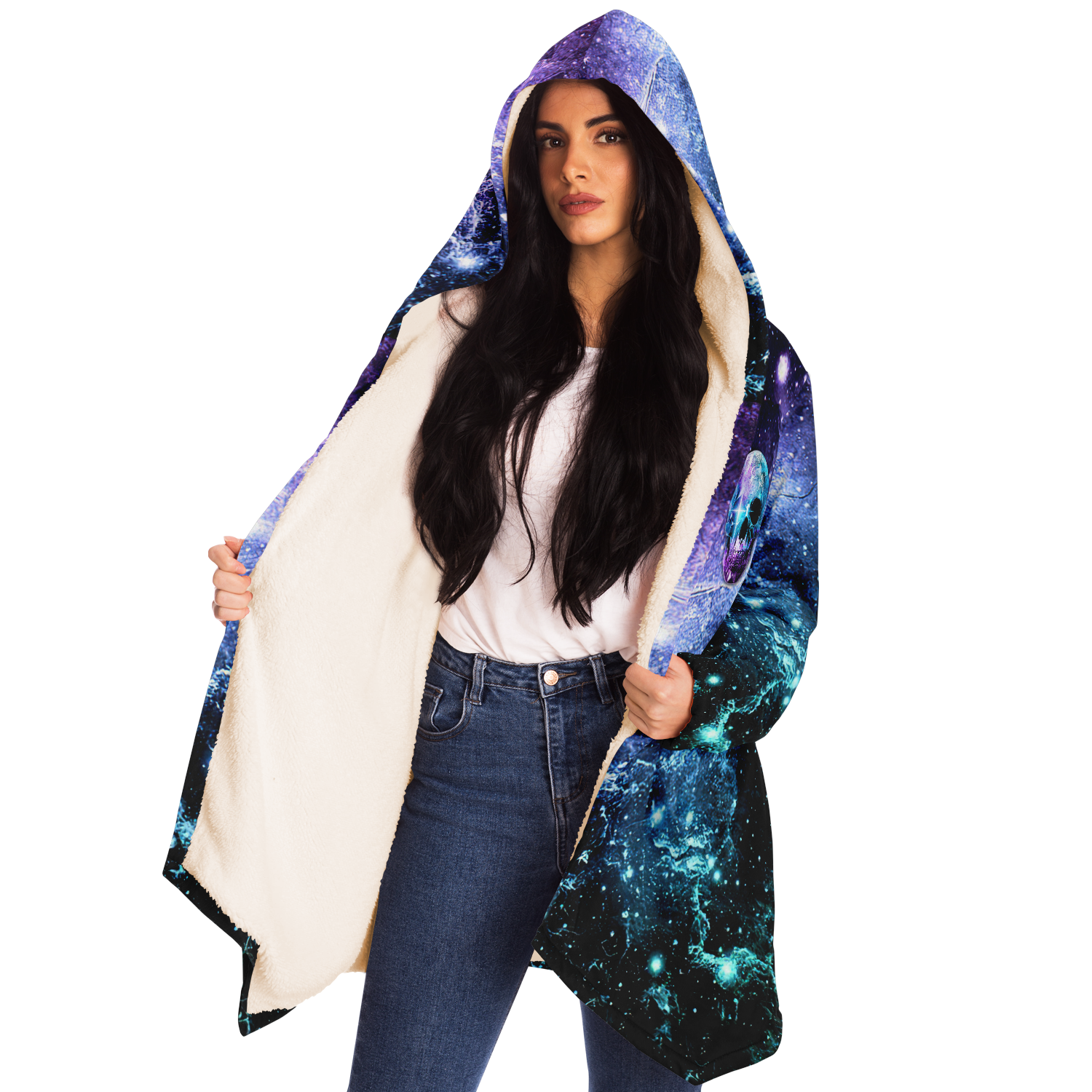 GALAXY SKULL PREMIUM FLEECE CLOAK - TLTR0908225