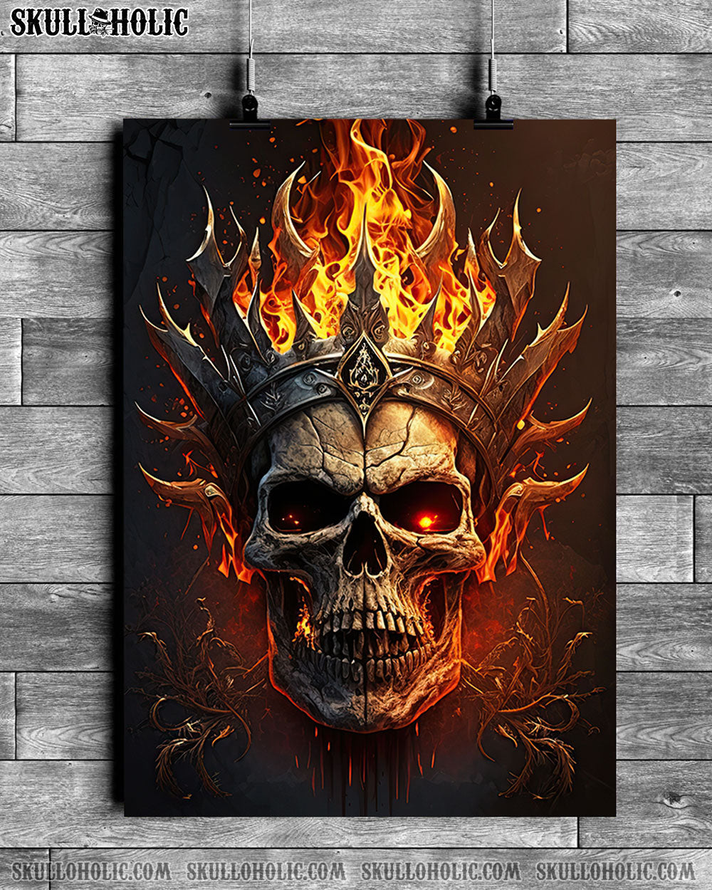 KING FIRE SKULL POSTER - TLTM0802235