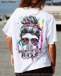 (HOT DEAL) FRESH OUT OF FCKS MESSY BUN TIE DYE 2D - TLTY3107212