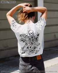 (HOT DEAL) SKELETON RIBBON ALL OVER PRINT - LAHN0111214