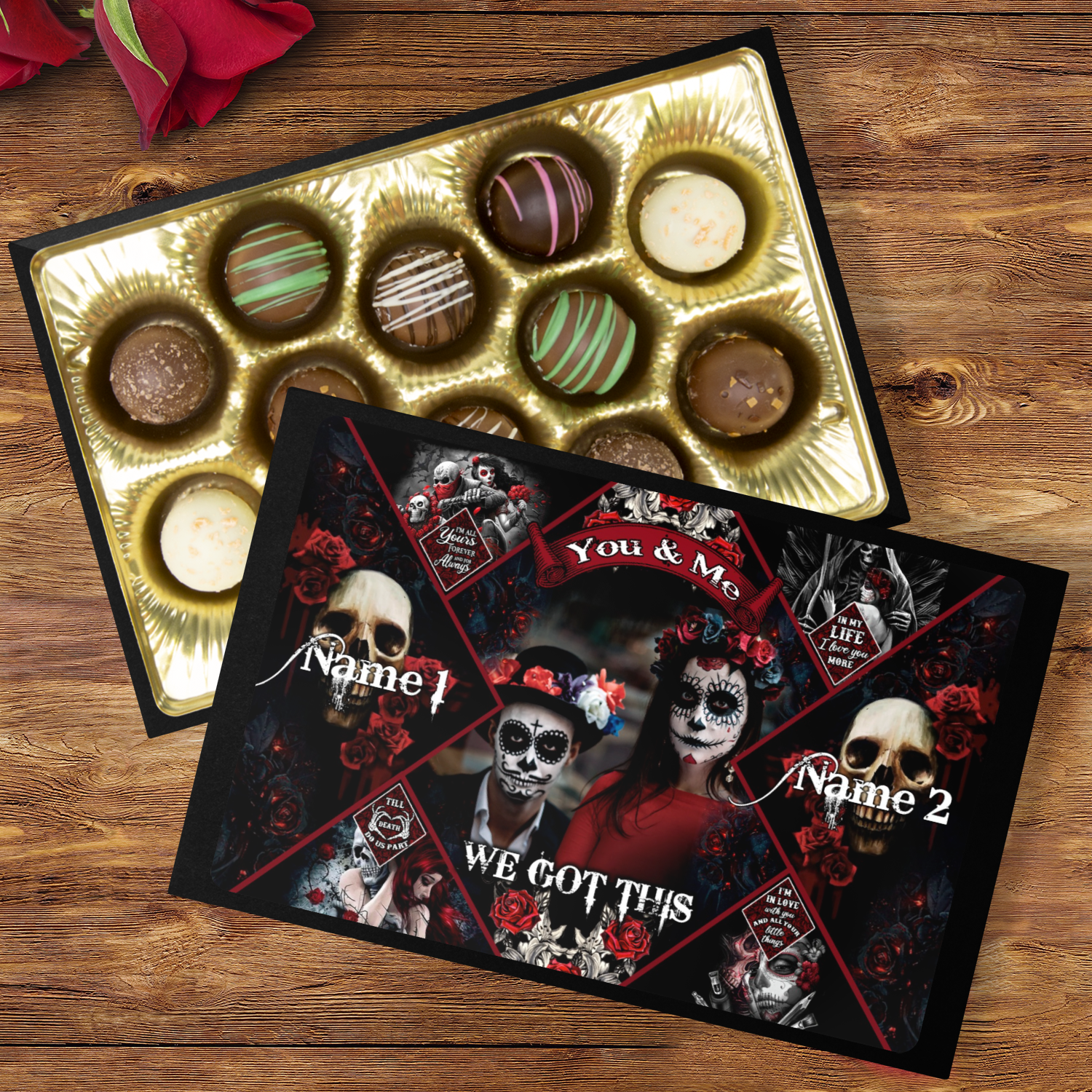 YOU AND ME WE GOT THIS SKULL CHOCOLATE BOX - TLTW0901233