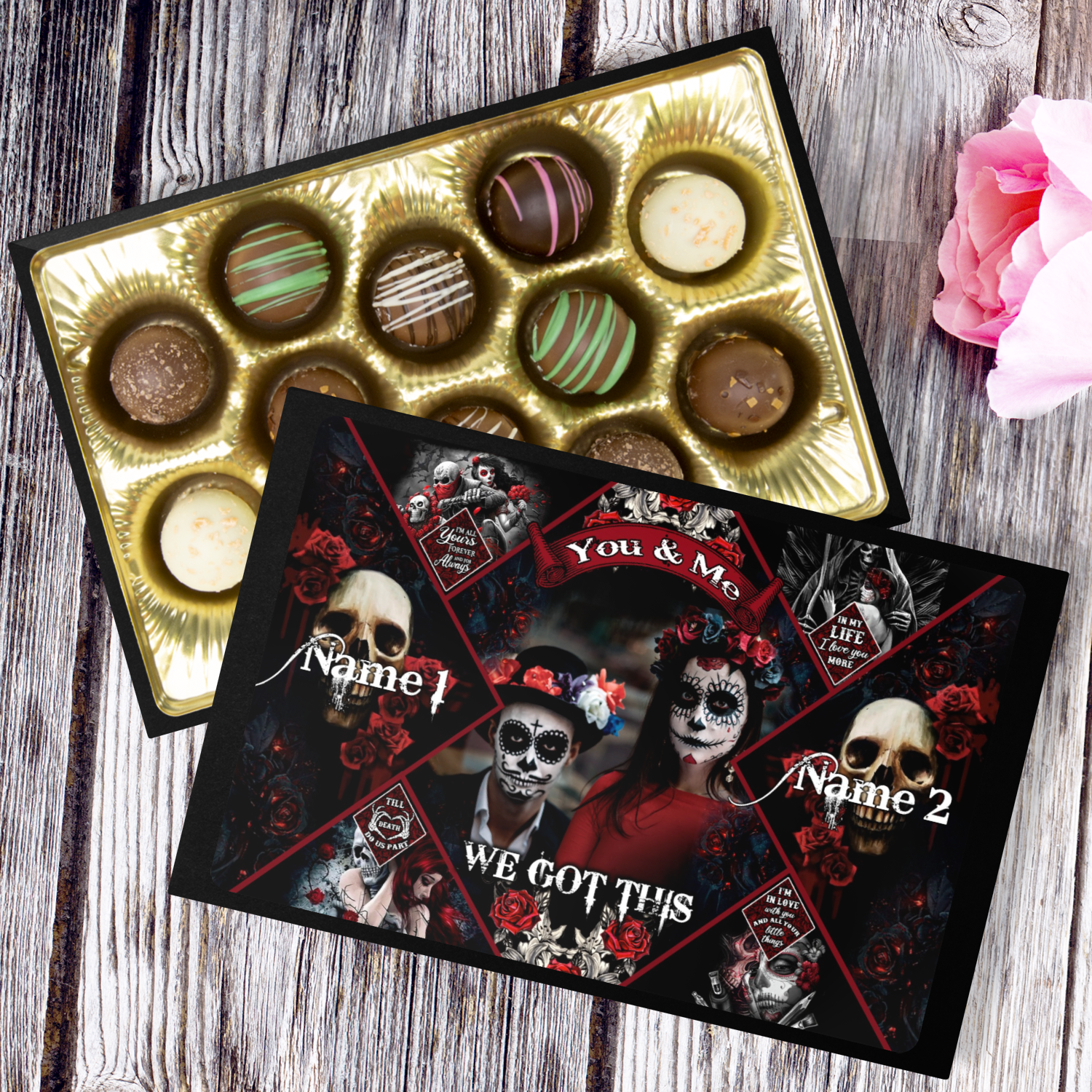 YOU AND ME WE GOT THIS SKULL CHOCOLATE BOX - TLTW0901233