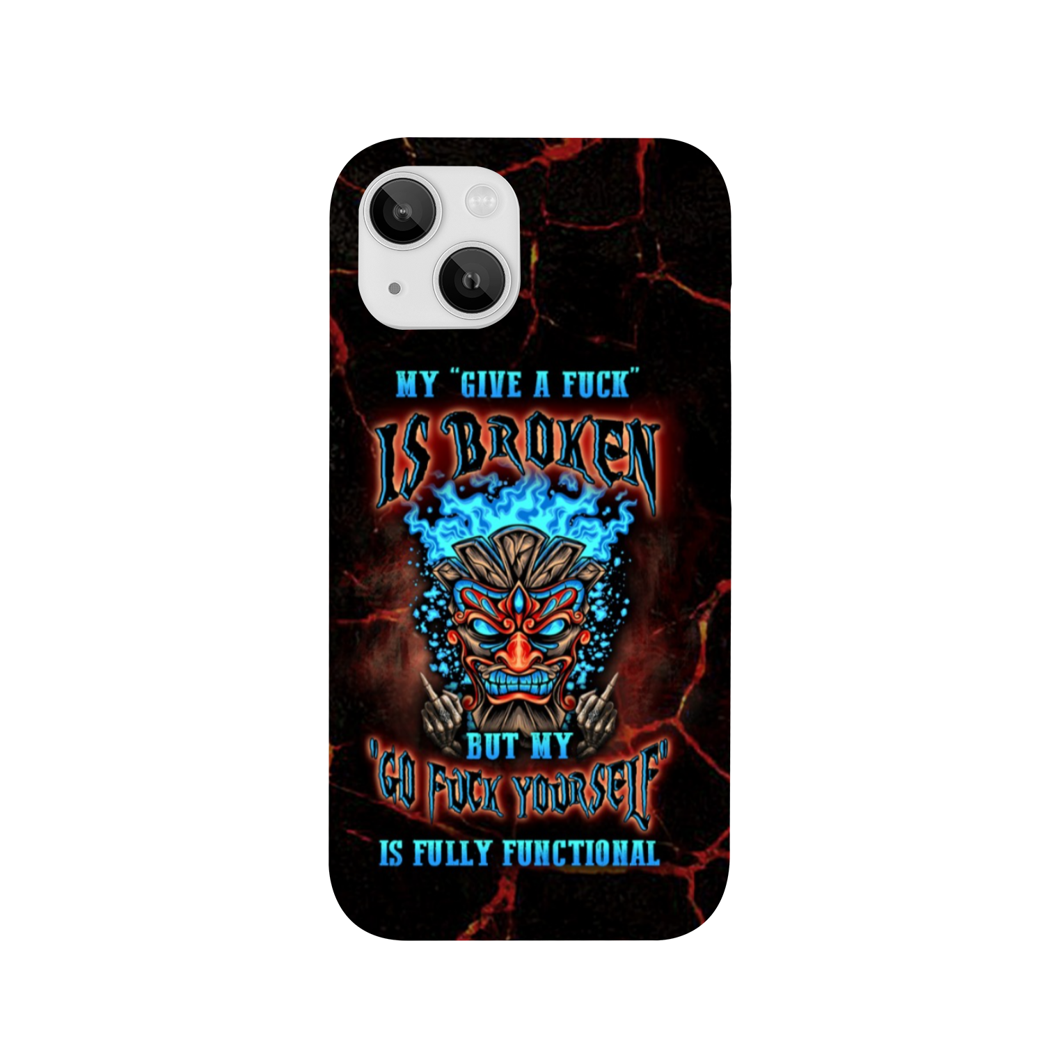 MY GIVE A F TIKI SKULL PHONE CASE - YHLN3101232