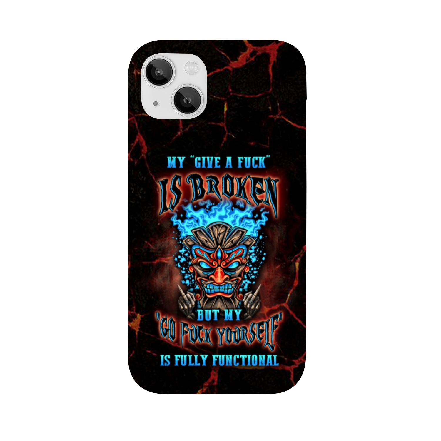 MY GIVE A F TIKI SKULL PHONE CASE - YHLN3101232