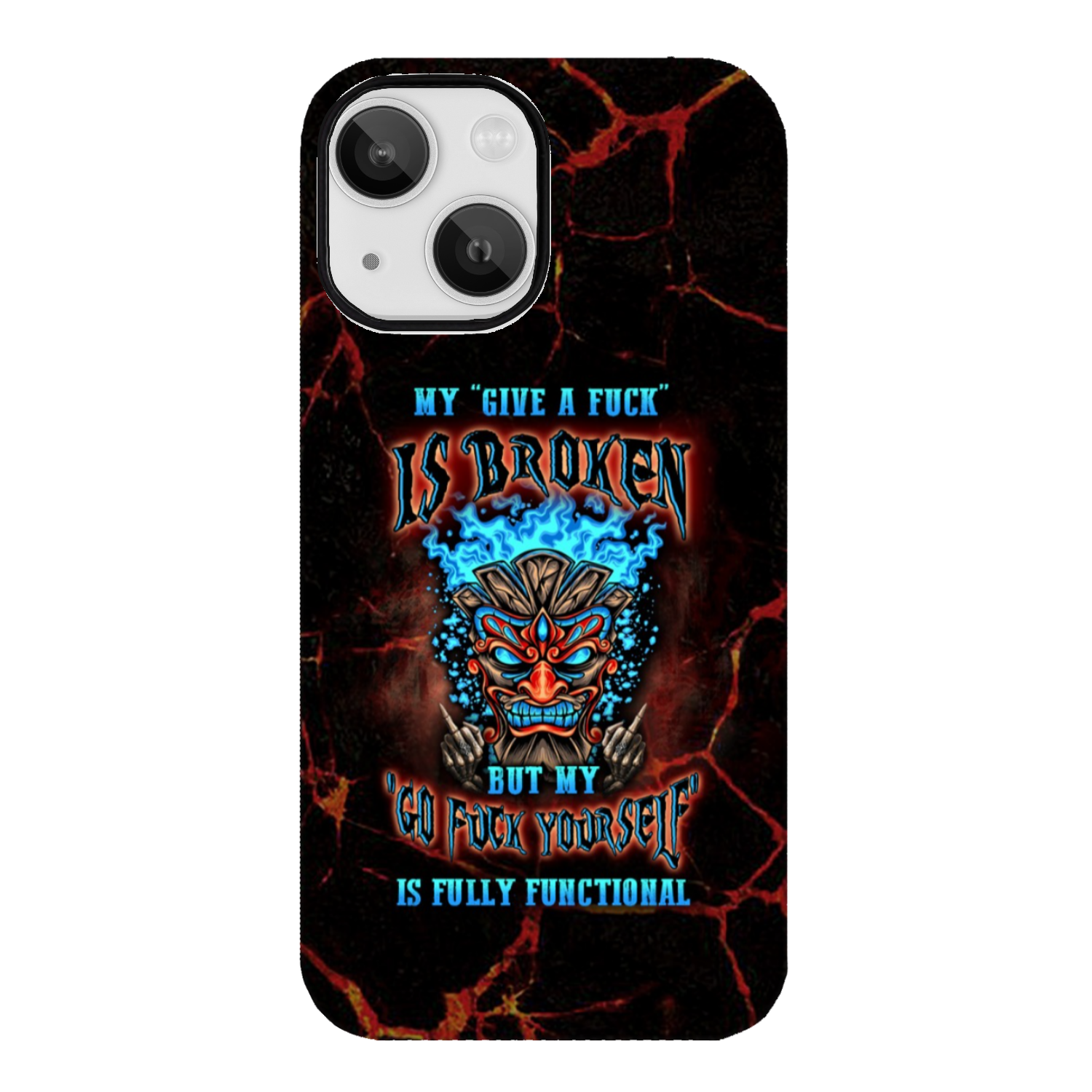 MY GIVE A F TIKI SKULL PHONE CASE - YHLN3101232