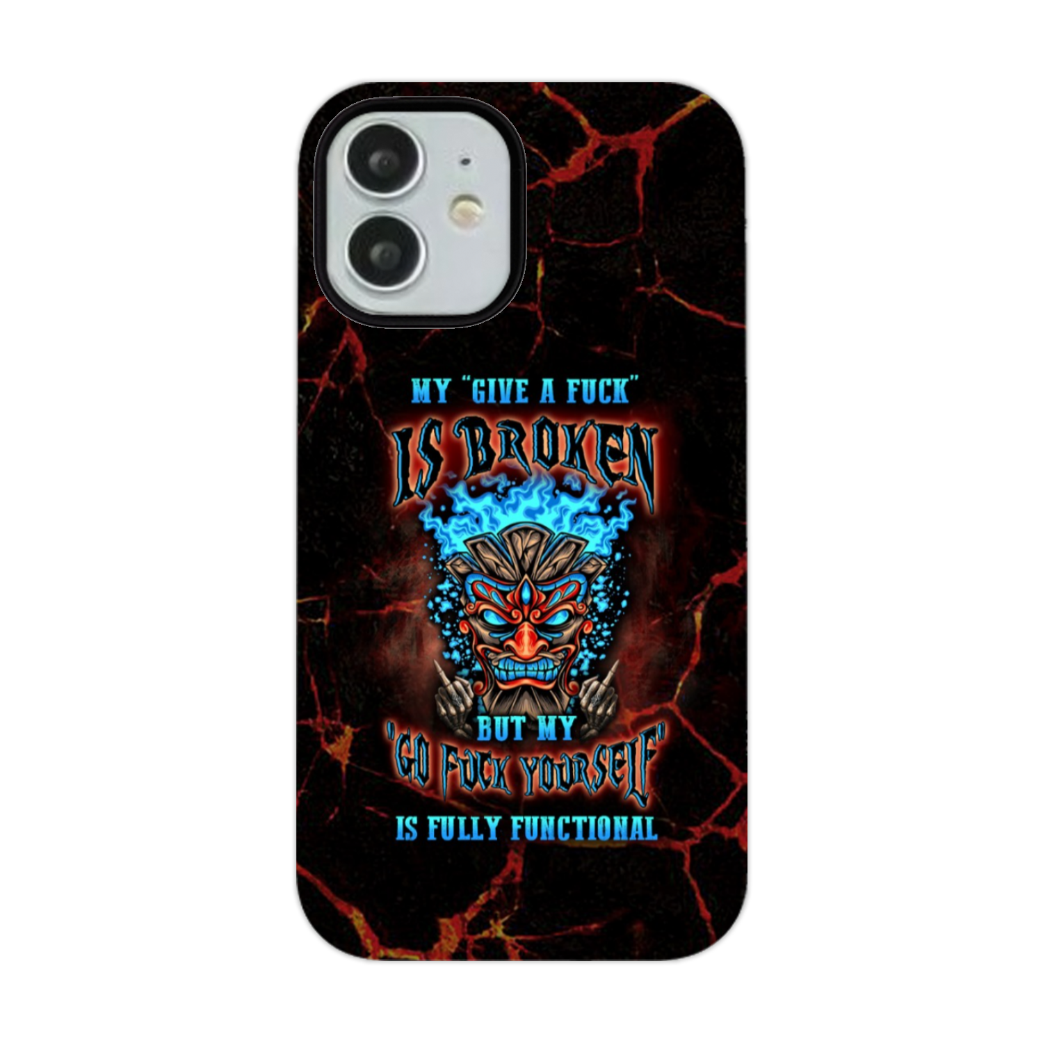 MY GIVE A F TIKI SKULL PHONE CASE - YHLN3101232