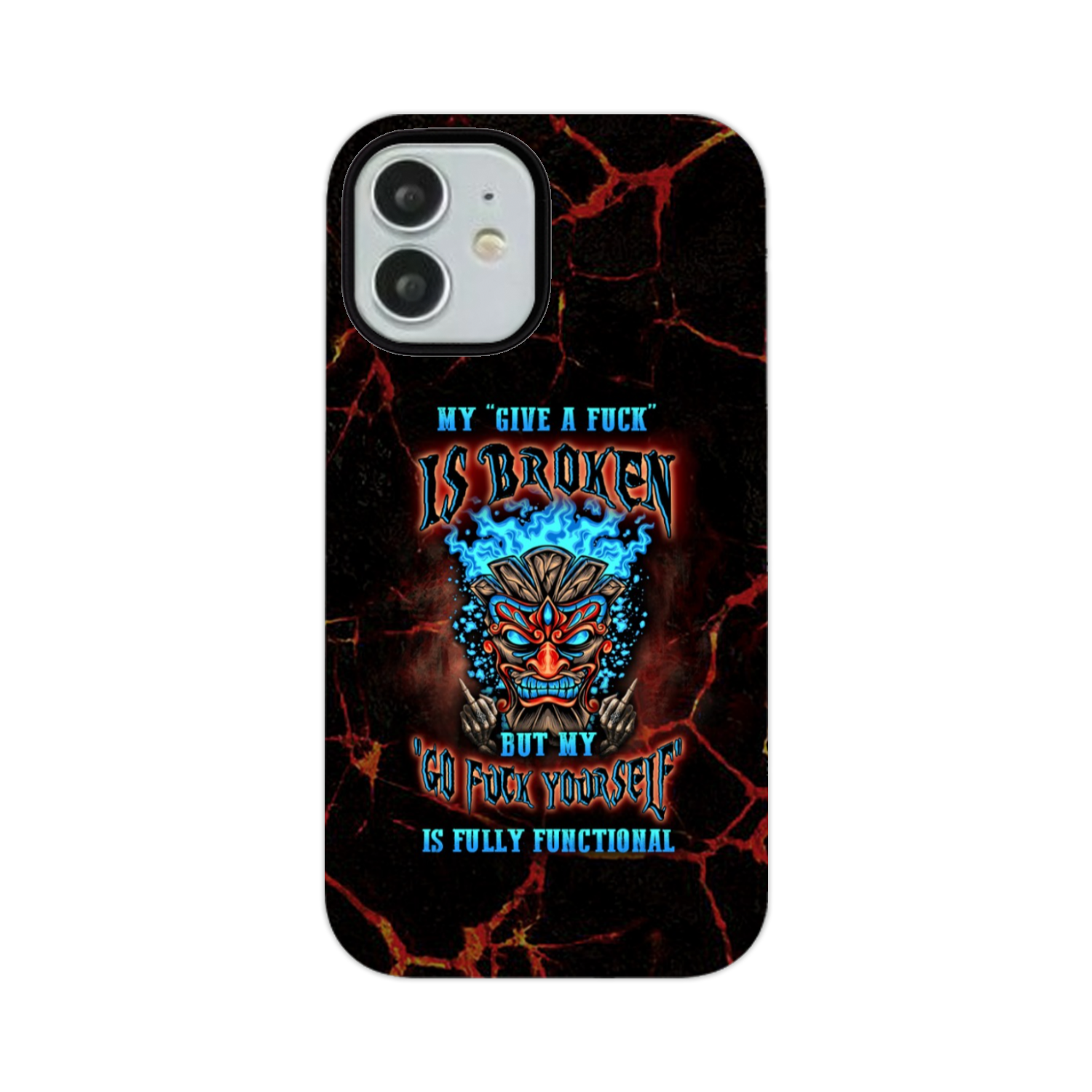 MY GIVE A F TIKI SKULL PHONE CASE - YHLN3101232