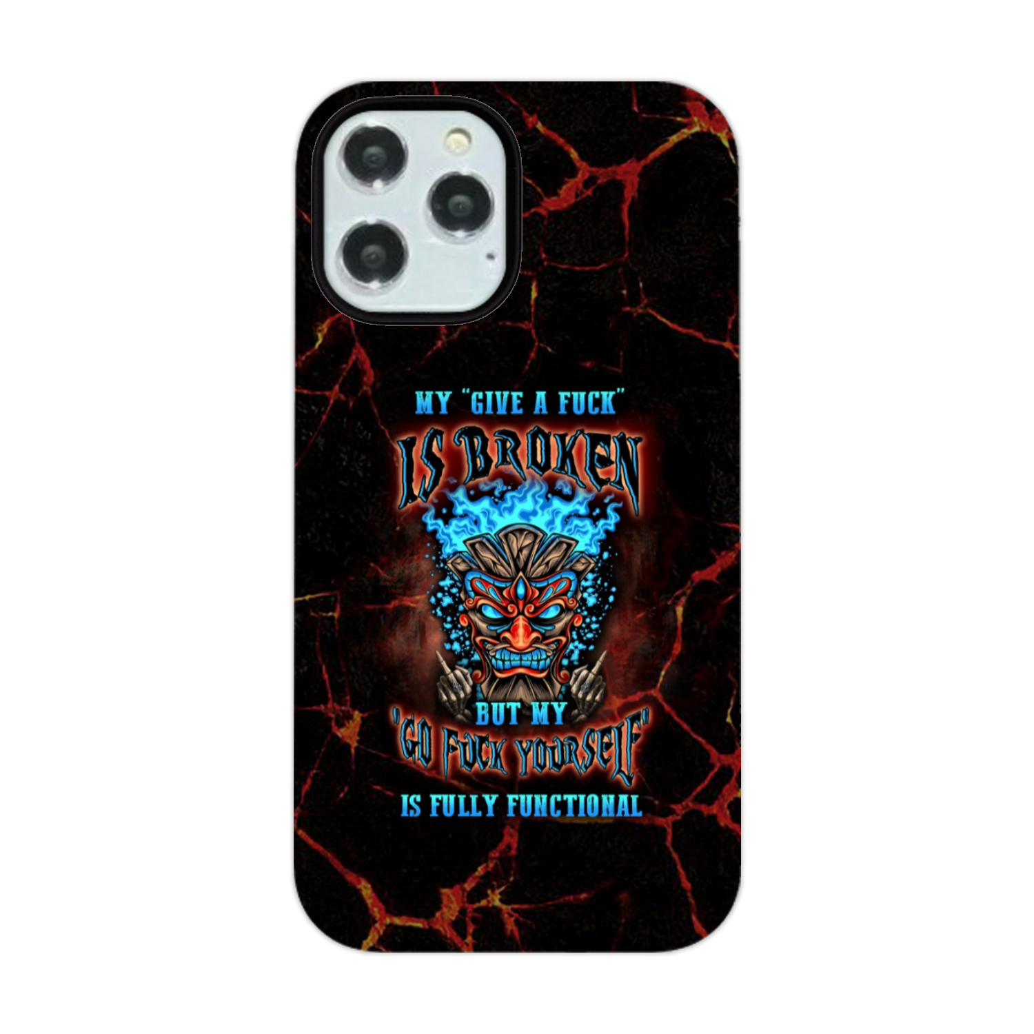 MY GIVE A F TIKI SKULL PHONE CASE - YHLN3101232