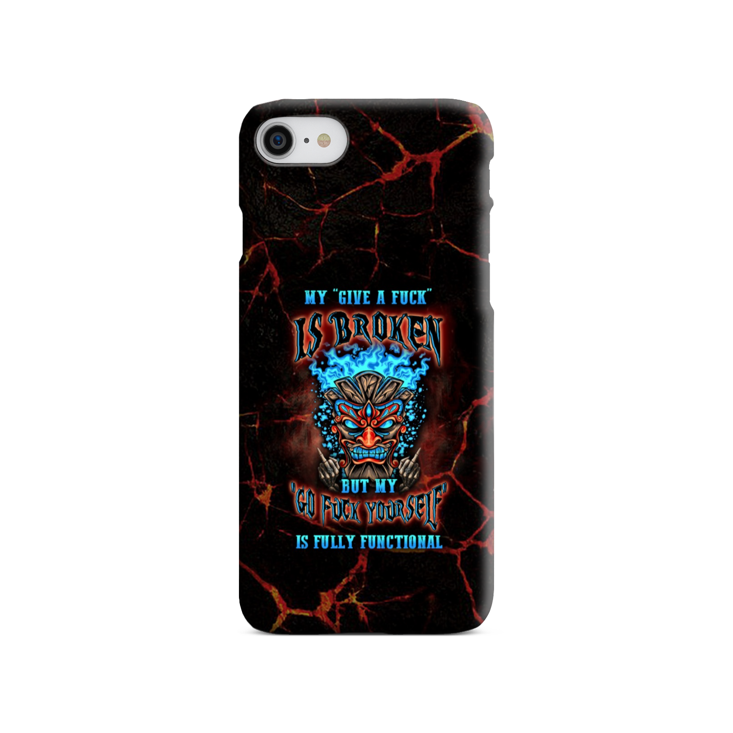 MY GIVE A F TIKI SKULL PHONE CASE - YHLN3101232