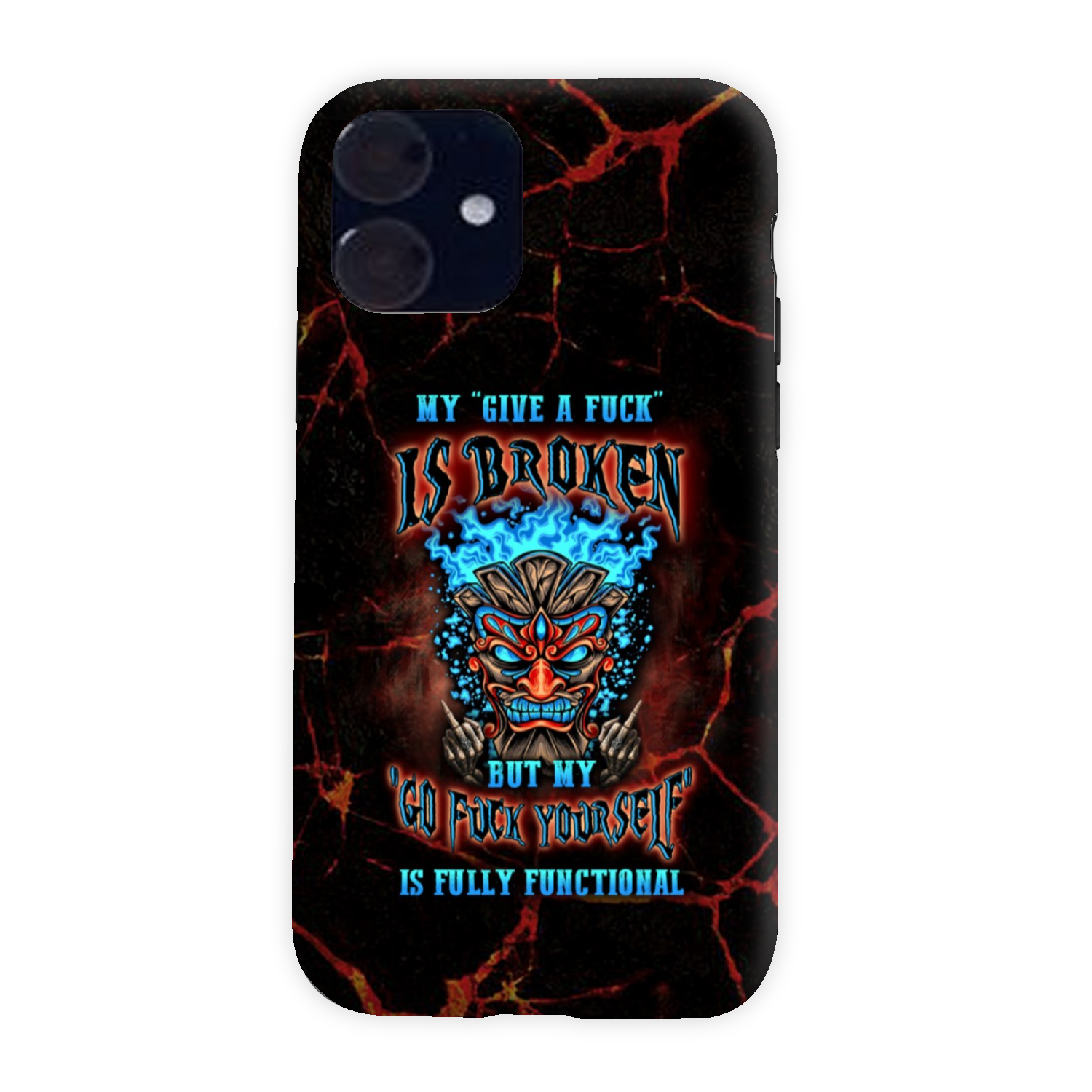 MY GIVE A F TIKI SKULL PHONE CASE - YHLN3101232