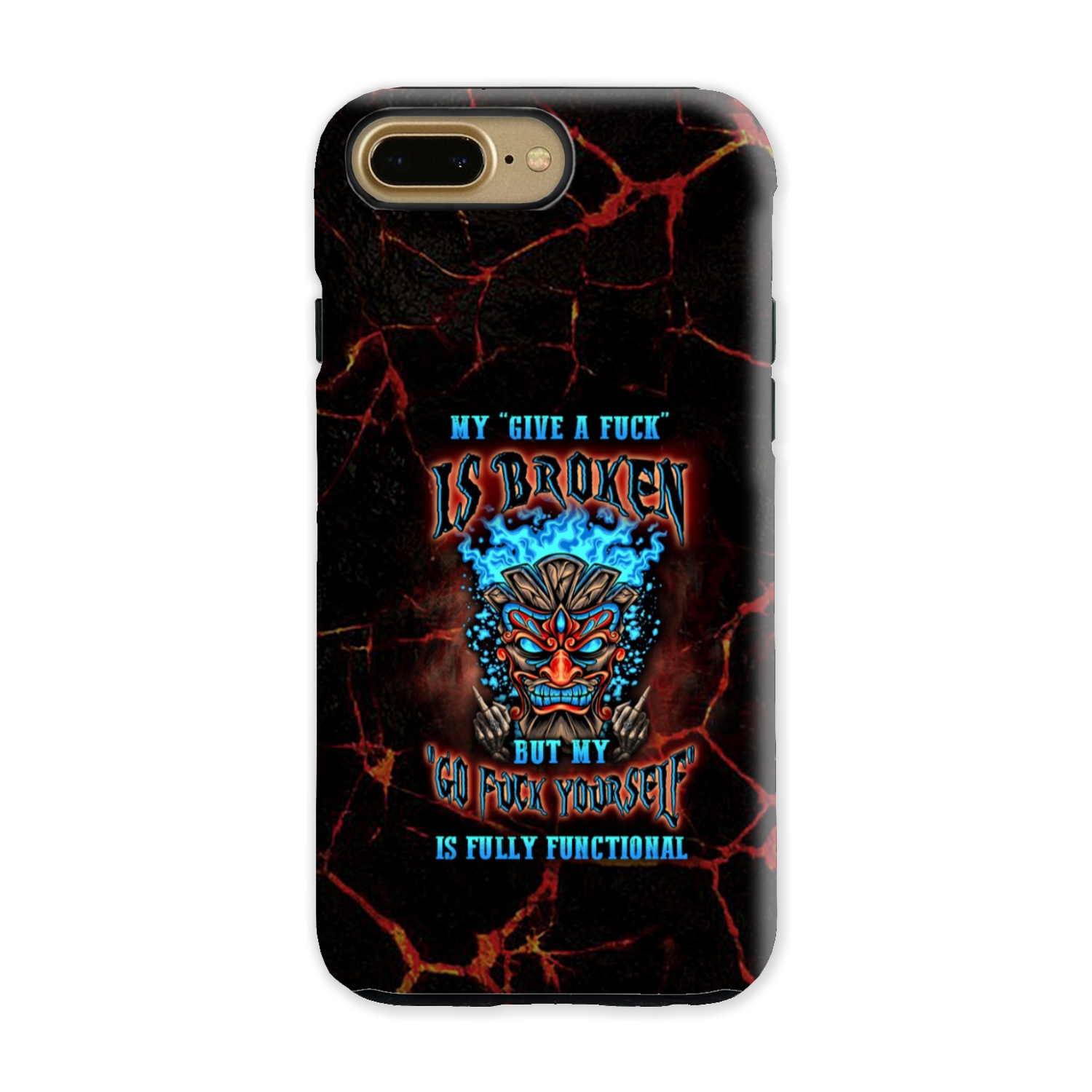 MY GIVE A F TIKI SKULL PHONE CASE - YHLN3101232