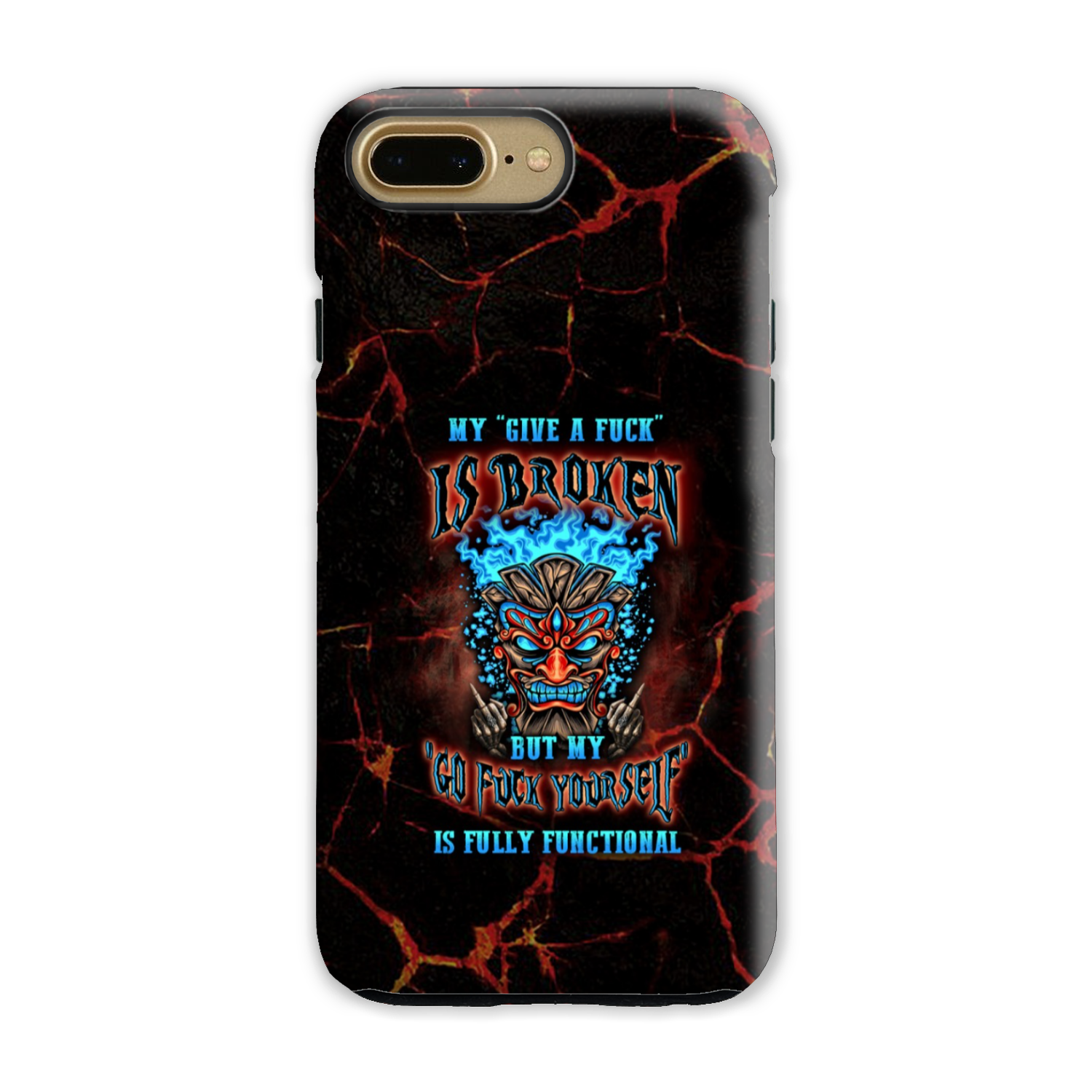 MY GIVE A F TIKI SKULL PHONE CASE - YHLN3101232