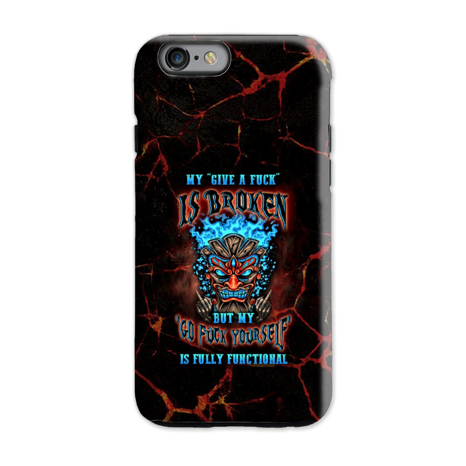 MY GIVE A F TIKI SKULL PHONE CASE - YHLN3101232