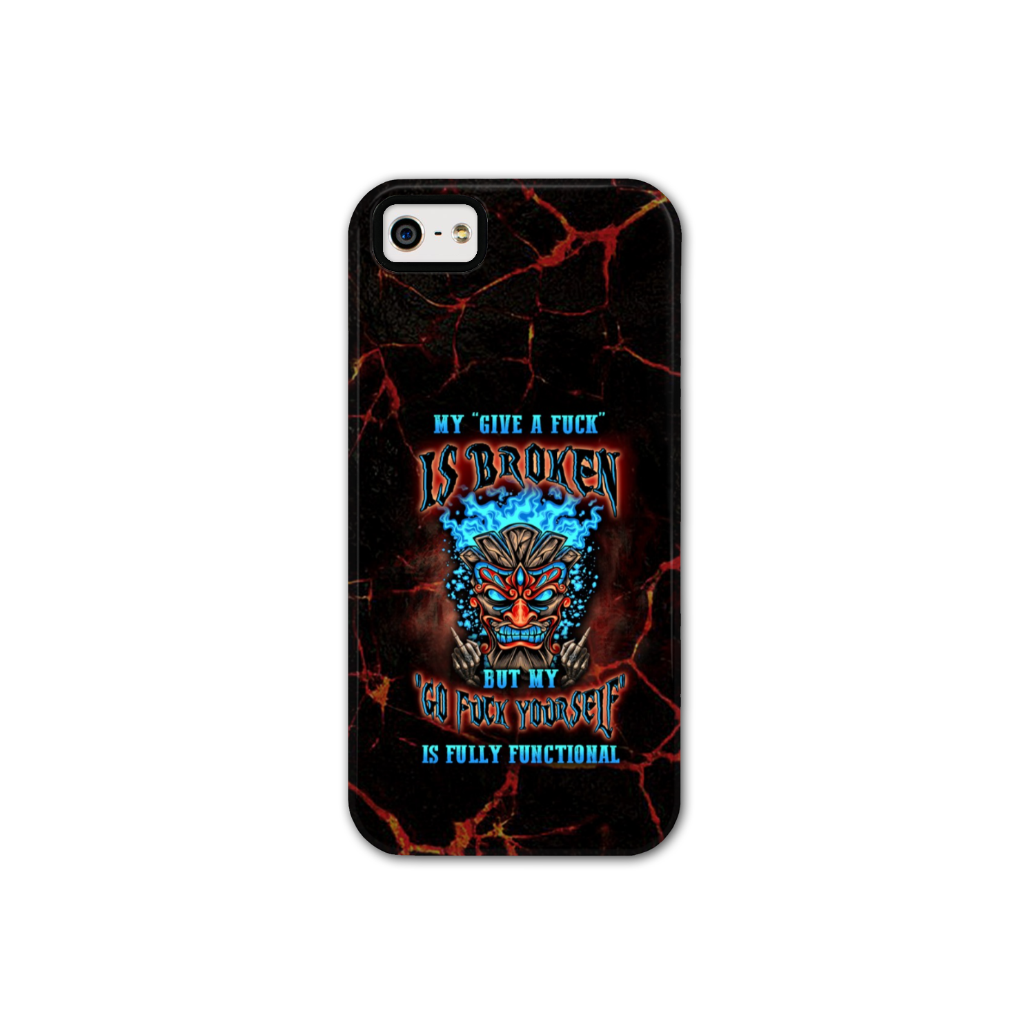 MY GIVE A F TIKI SKULL PHONE CASE - YHLN3101232