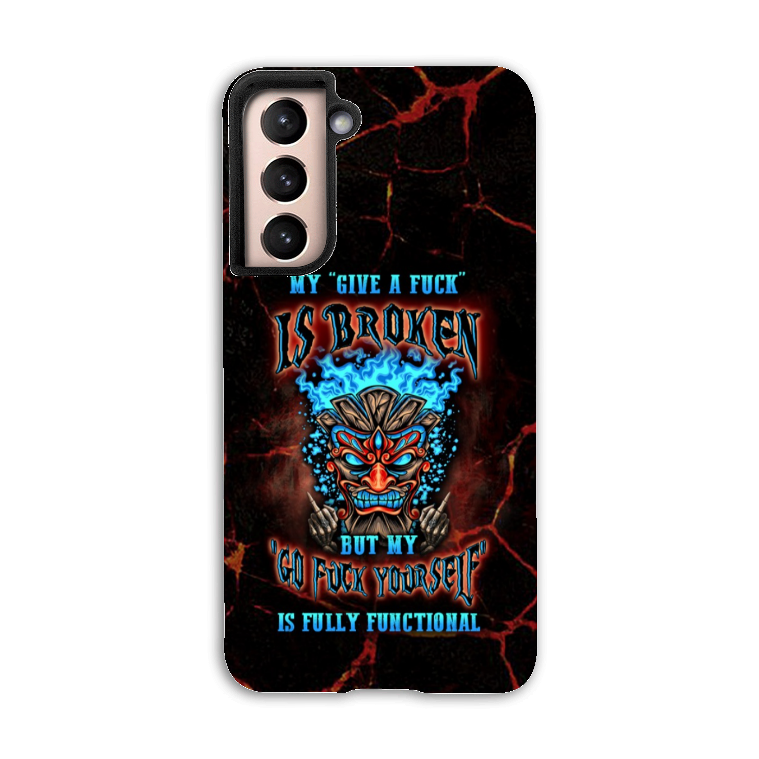 MY GIVE A F TIKI SKULL PHONE CASE - YHLN3101232