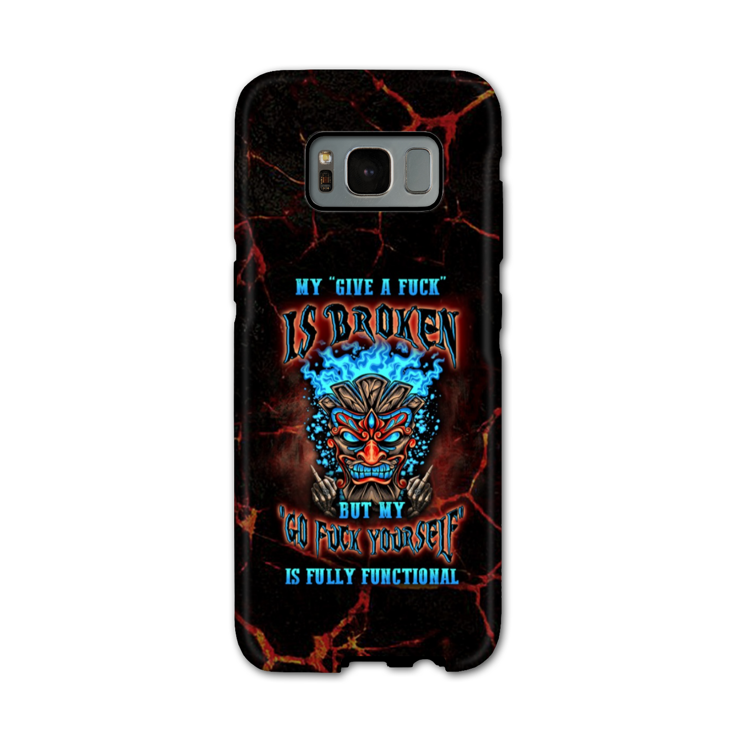 MY GIVE A F TIKI SKULL PHONE CASE - YHLN3101232