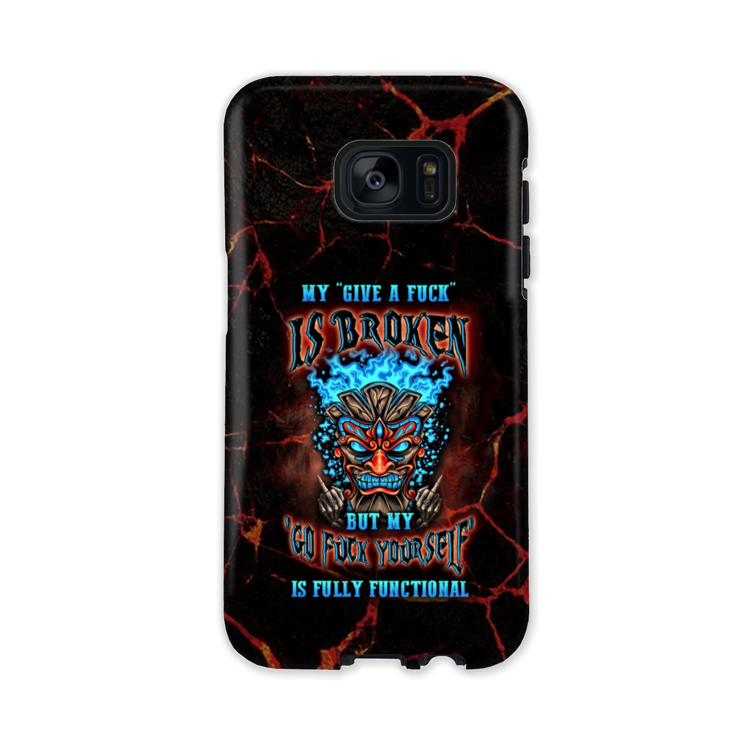 MY GIVE A F TIKI SKULL PHONE CASE - YHLN3101232