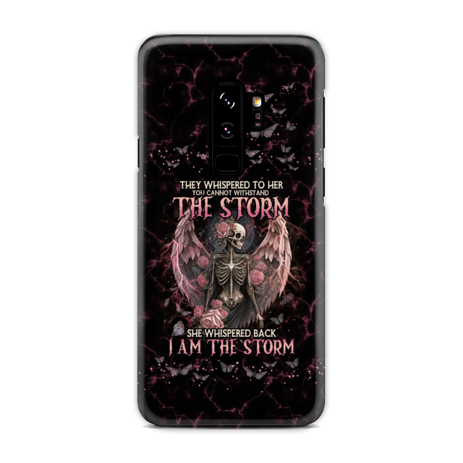 I AM THE STORM SKELETON ROSES WINGS PHONE CASE - TLNO0602233