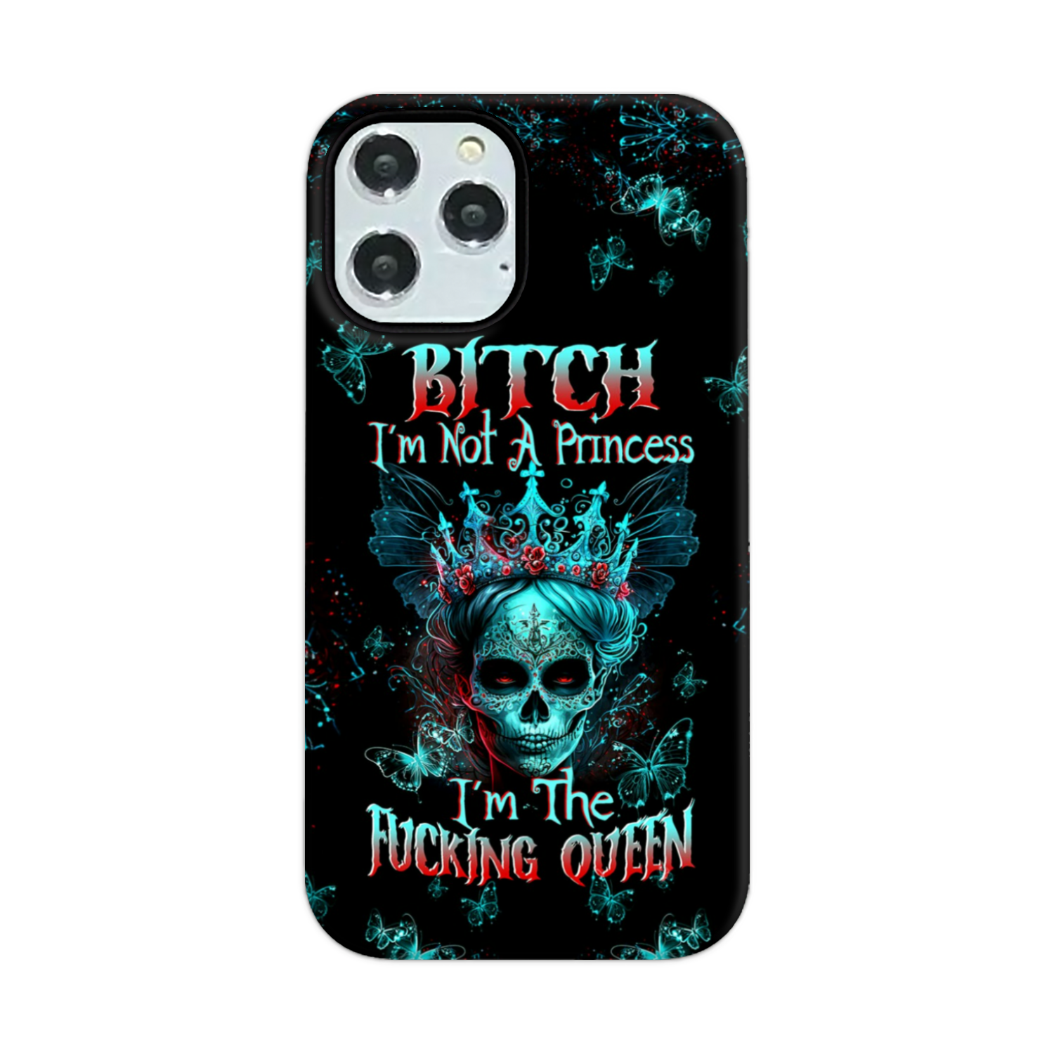 I'M THE F QUEEN SUGAR SKULL PHONE CASE - TLTW0504235