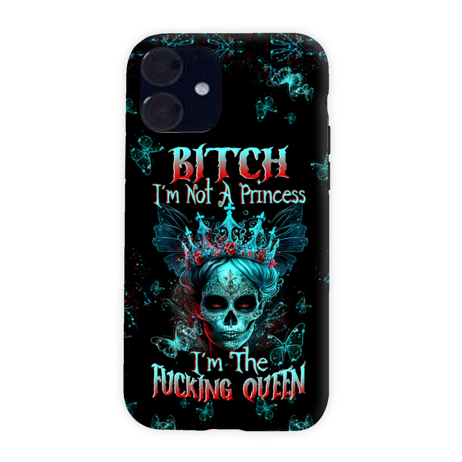 I'M THE F QUEEN SUGAR SKULL PHONE CASE - TLTW0504235