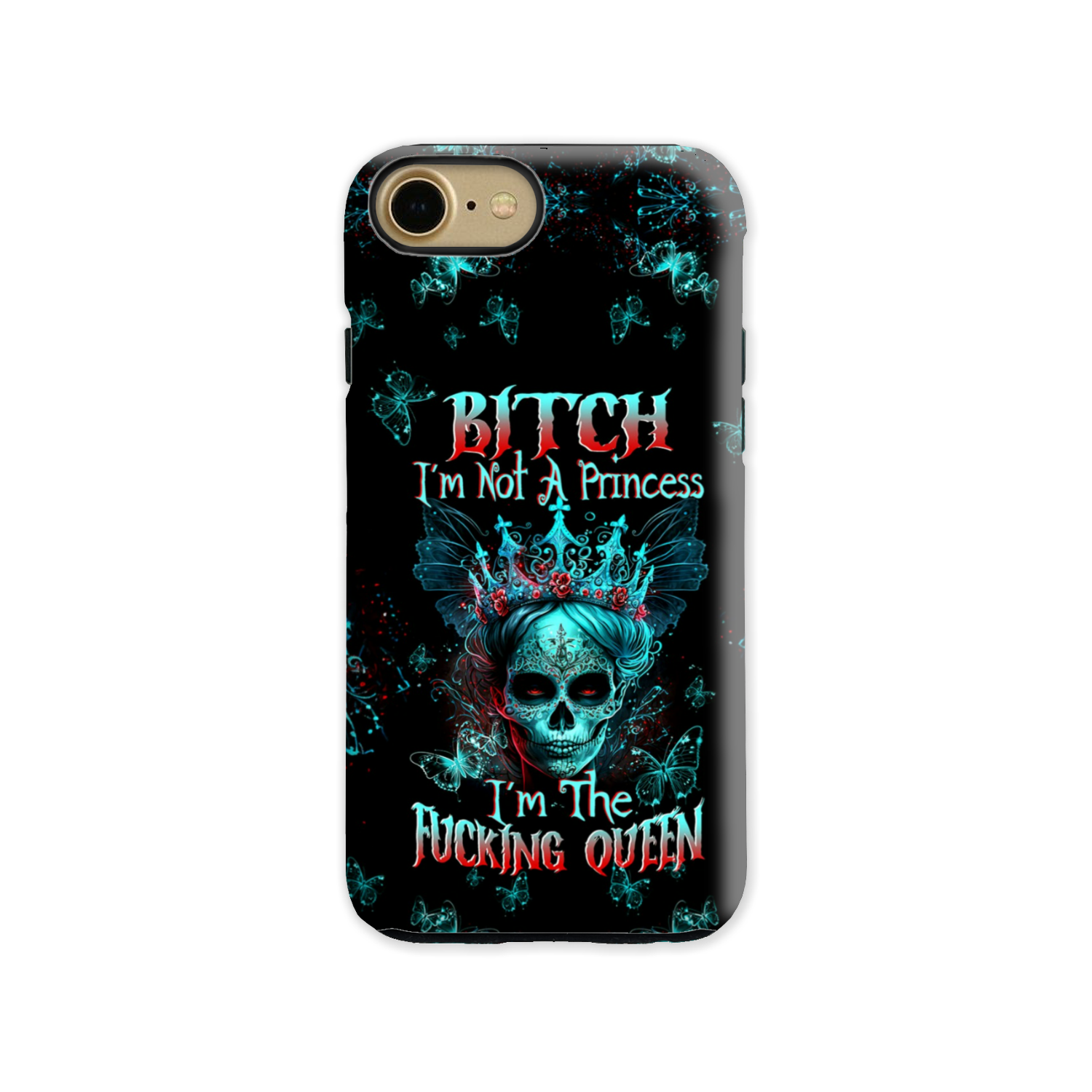 I'M THE F QUEEN SUGAR SKULL PHONE CASE - TLTW0504235