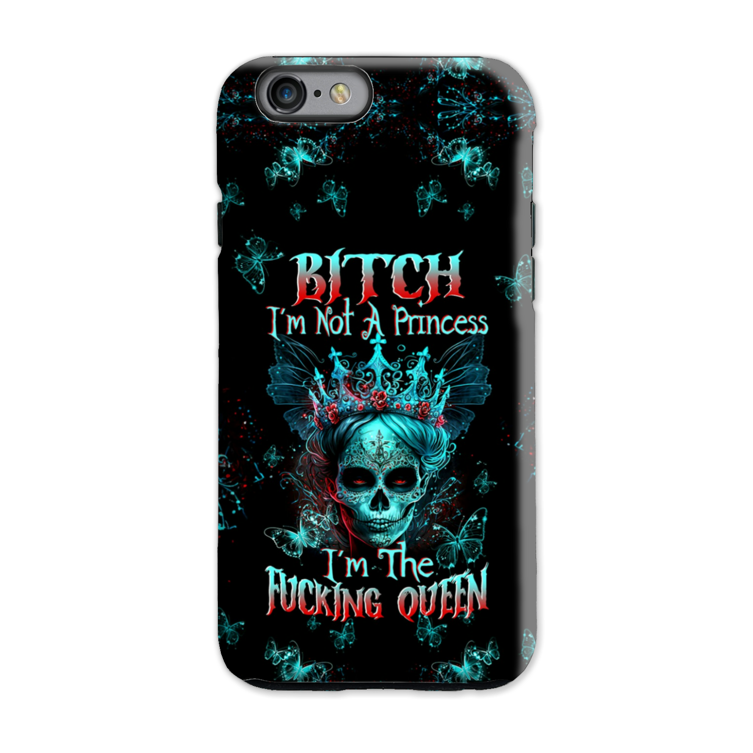 I'M THE F QUEEN SUGAR SKULL PHONE CASE - TLTW0504235