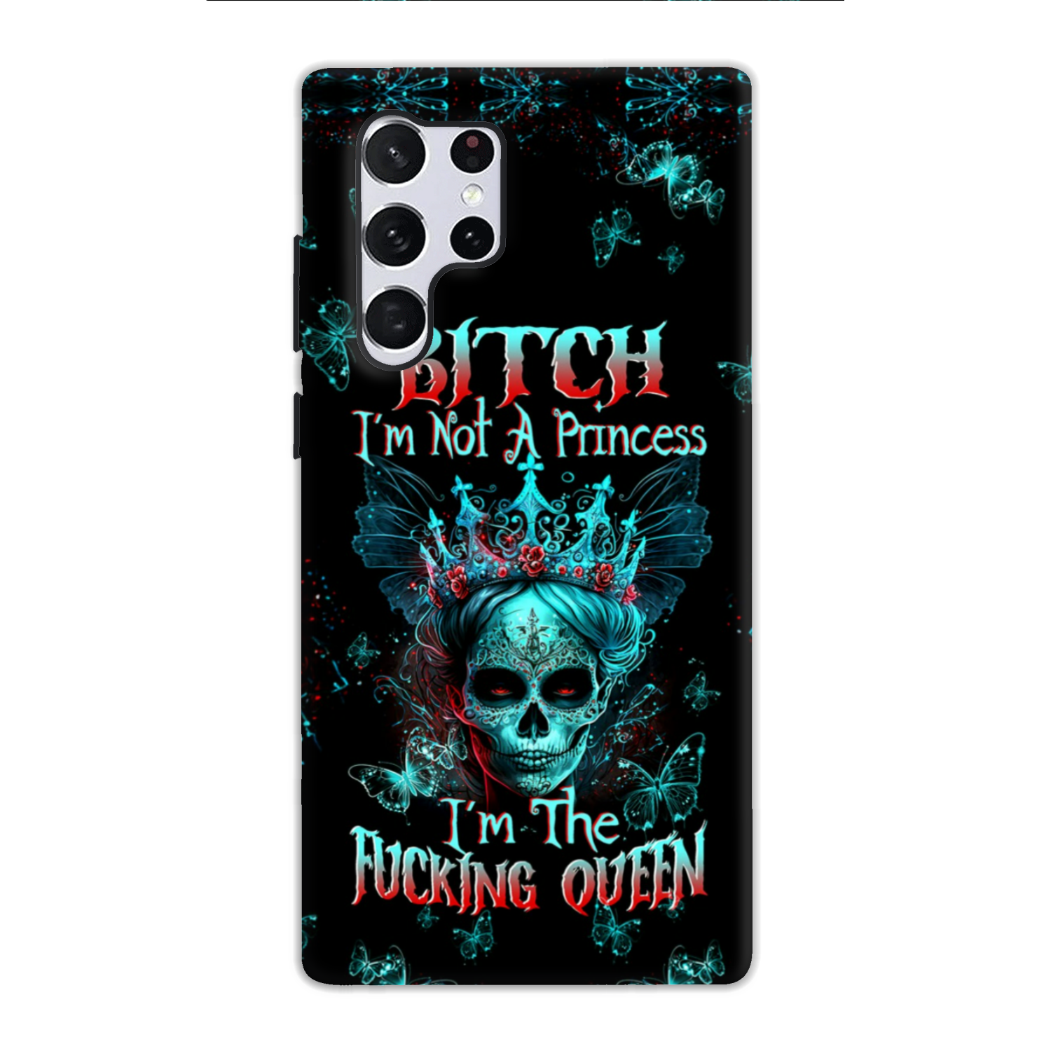 I'M THE F QUEEN SUGAR SKULL PHONE CASE - TLTW0504235