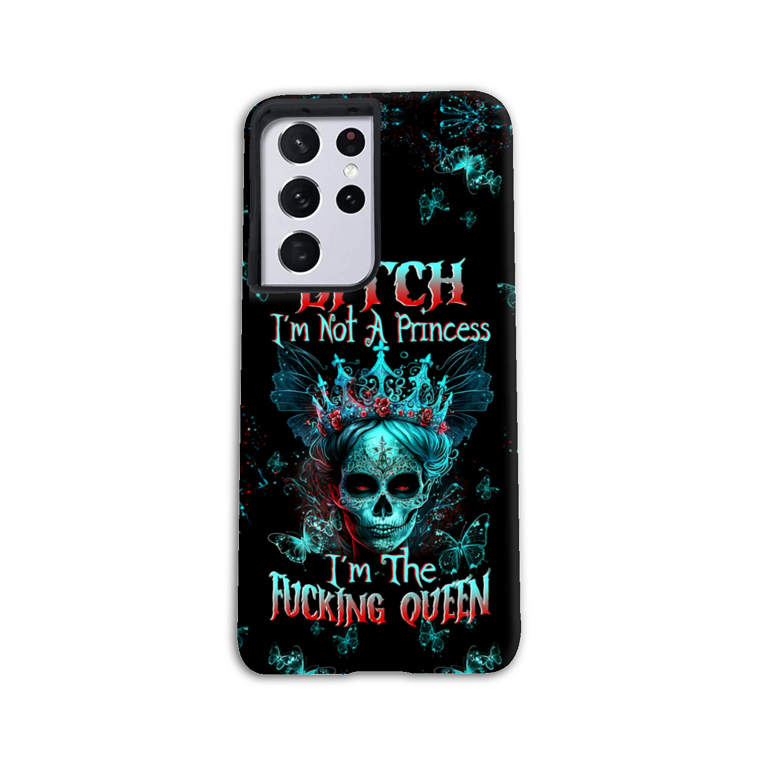 I'M THE F QUEEN SUGAR SKULL PHONE CASE - TLTW0504235