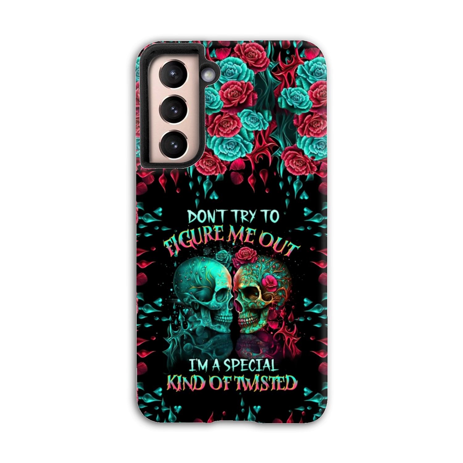 DON'T TRY TO FIGURE ME OUT SKULL PHONE CASE - TLTR0504237