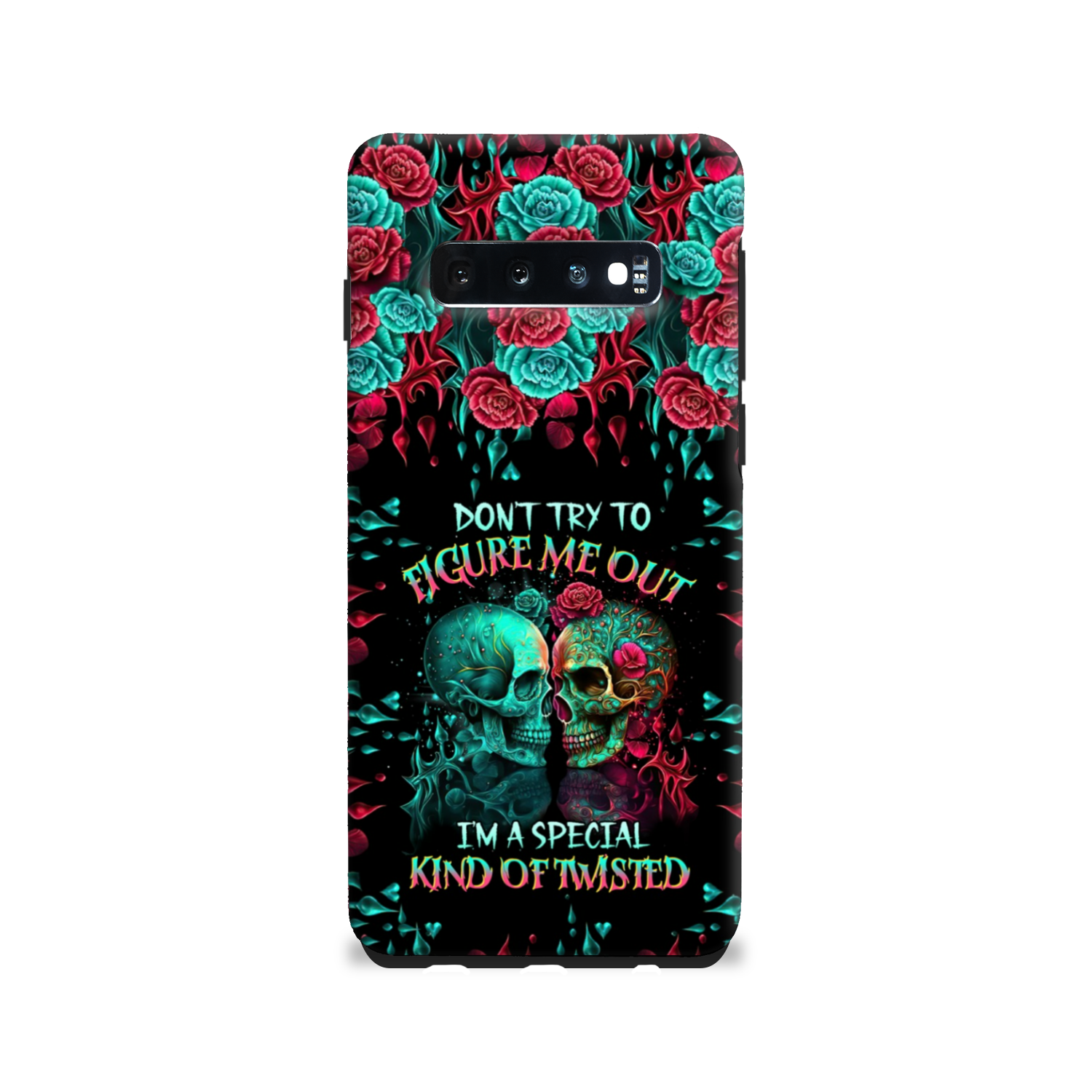 DON'T TRY TO FIGURE ME OUT SKULL PHONE CASE - TLTR0504237