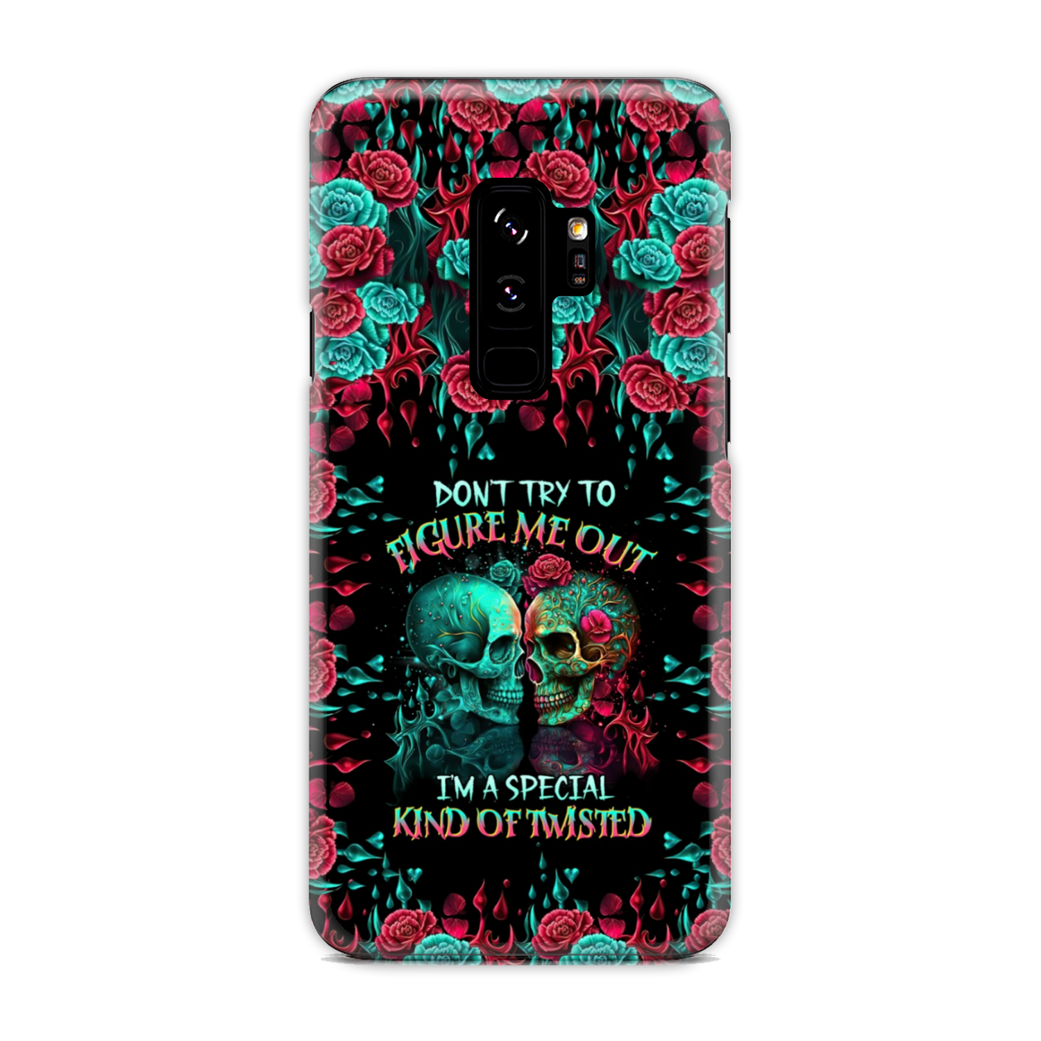 DON'T TRY TO FIGURE ME OUT SKULL PHONE CASE - TLTR0504237