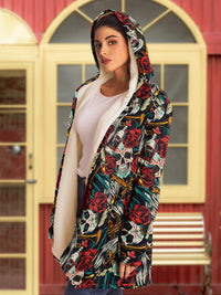 DAY OF THE DEAD PREMIUM FLEECE CLOAK - KM080822